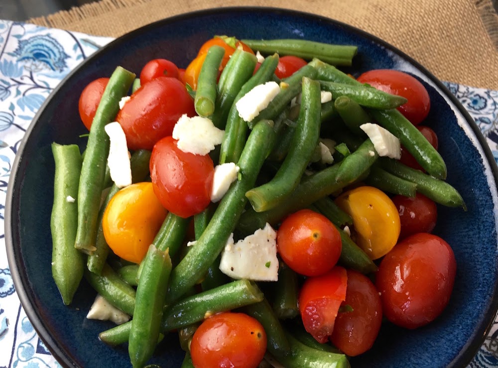 Green Bean Salad with Tomatoes & Feta: A Fresh Taste of Summer - Nourish & Savor – Healthy Recipes T