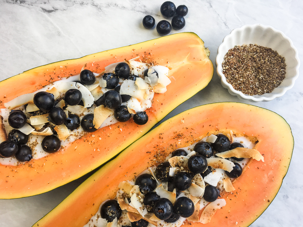 Stuffed Papaya Breakfast Bowls – A Tropical Delight - Nourish & Savor – Healthy Recipes That Taste A