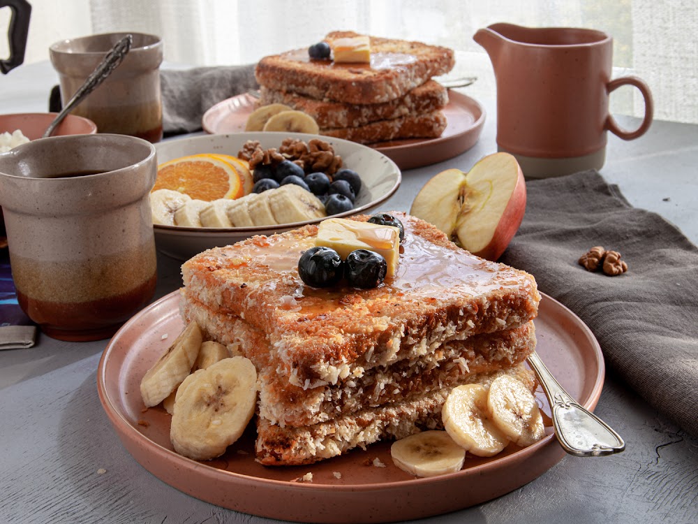 Indulge in Delight: Coconut French Toast Recipe - Nourish & Savor – Healthy Recipes That Taste Amazi