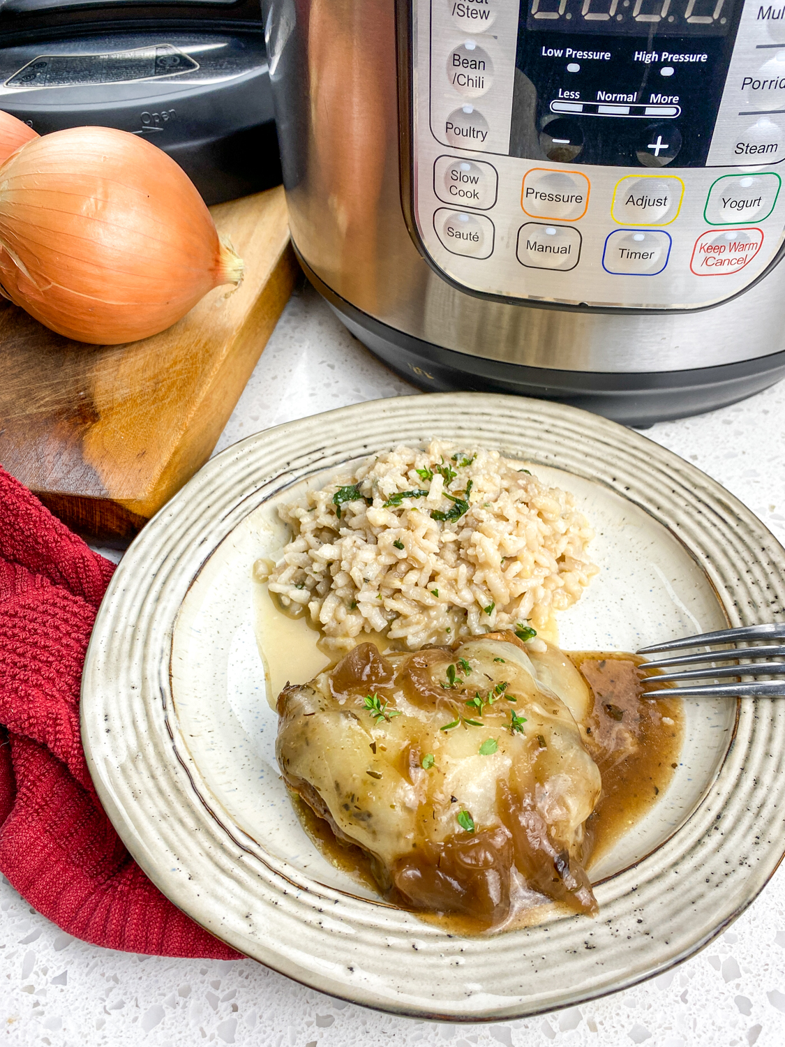 Instant Pot Recipe- French Onion Chicken