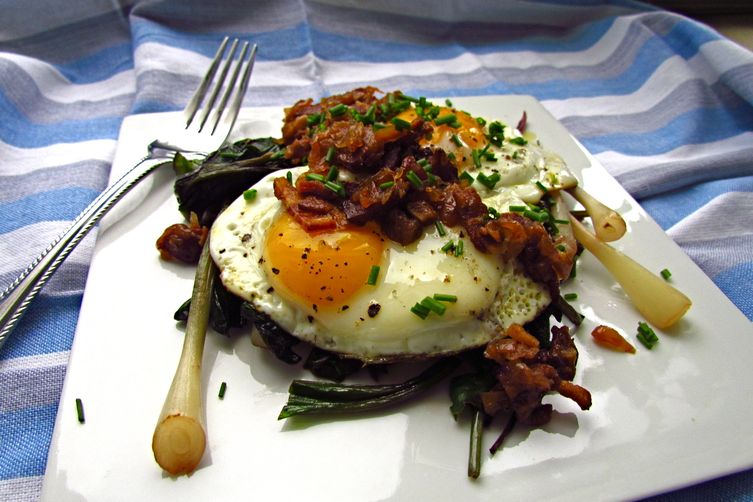 Eggs with Bacon Jam