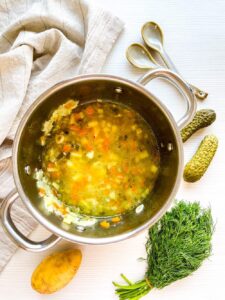 Polish Dill Pickle & Potato Soup
